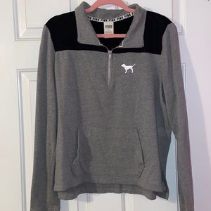 Victorias Secret PINK Quarter Zip Pullover
